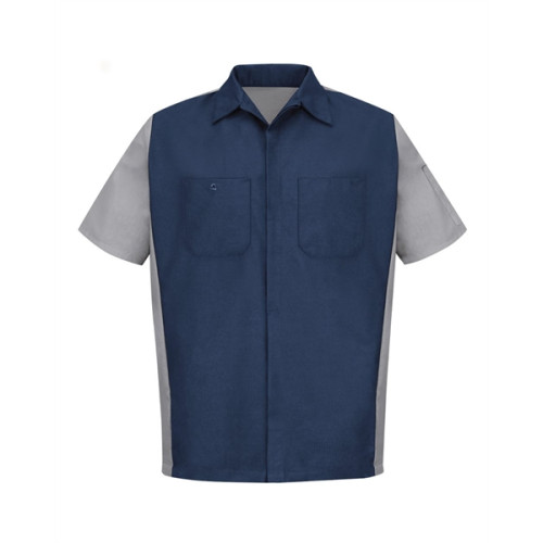 Red Kap Short Sleeve Automotive Crew Shirt - Long Sizes