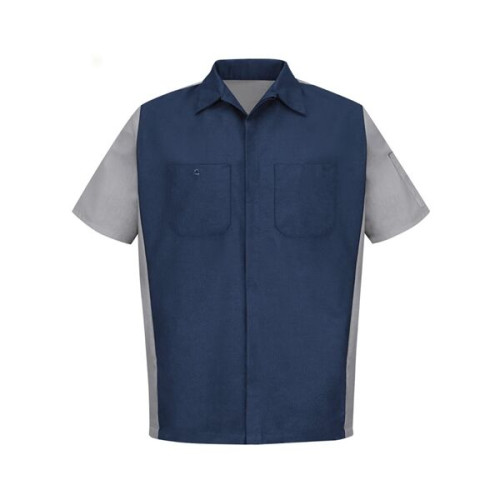 Red Kap Short Sleeve Automotive Crew Shirt - Long Sizes