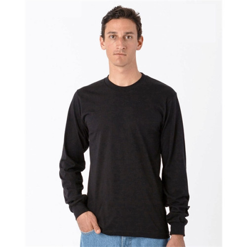 Los Angeles Apparel USA-Made Fine Jersey Long Sleeve T-Shirt
