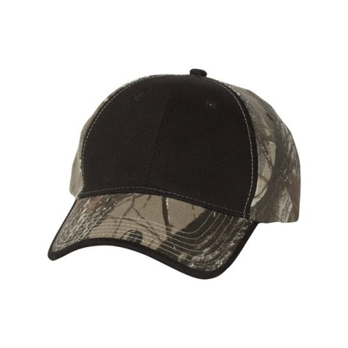 Kati Solid Front Camo Back Cap