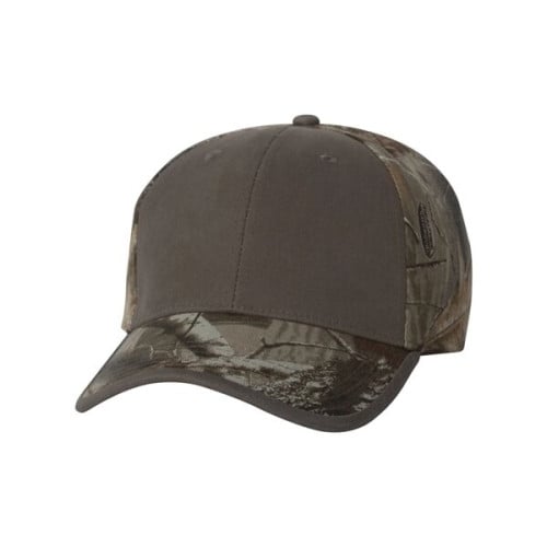 Kati Solid Front Camo Back Cap