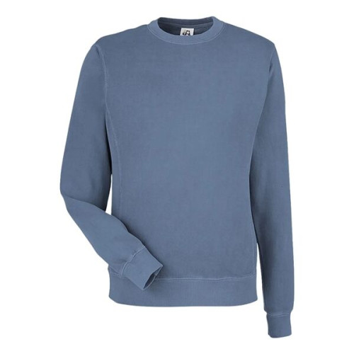 J. America Unisex Pigment-Dyed Fleece Crewneck Sweatshirt