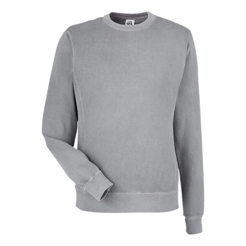 J. America Unisex Pigment-Dyed Fleece Crewneck Sweatshirt