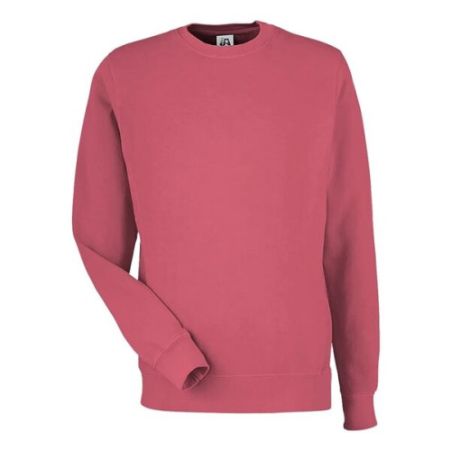 J. America Unisex Pigment-Dyed Fleece Crewneck Sweatshirt