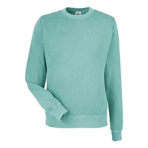 J. America Unisex Pigment-Dyed Fleece Crewneck Sweatshirt