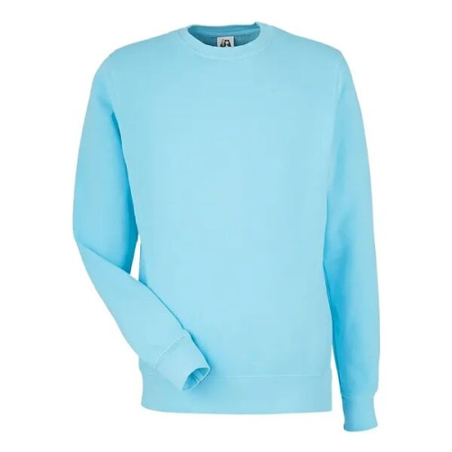 J. America Unisex Pigment-Dyed Fleece Crewneck Sweatshirt