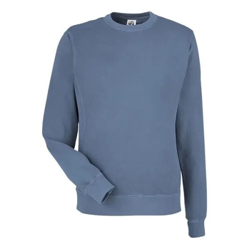 J. America Unisex Pigment-Dyed Fleece Crewneck Sweatshirt
