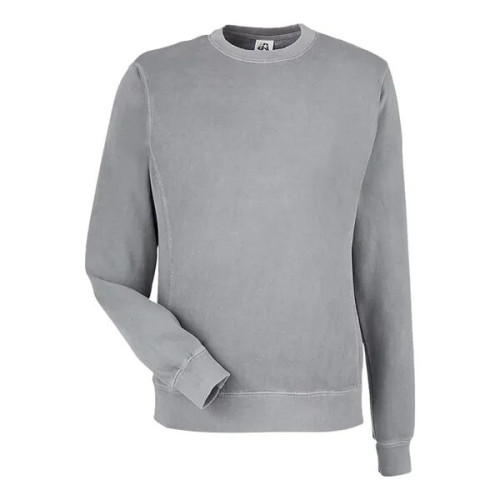 J. America Unisex Pigment-Dyed Fleece Crewneck Sweatshirt
