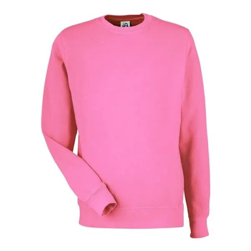 J. America Unisex Pigment-Dyed Fleece Crewneck Sweatshirt