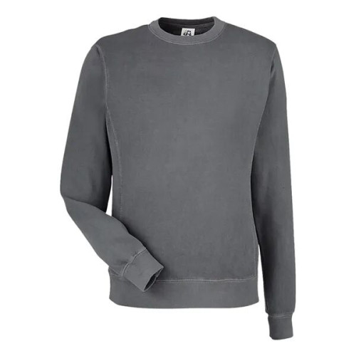 J. America Unisex Pigment-Dyed Fleece Crewneck Sweatshirt