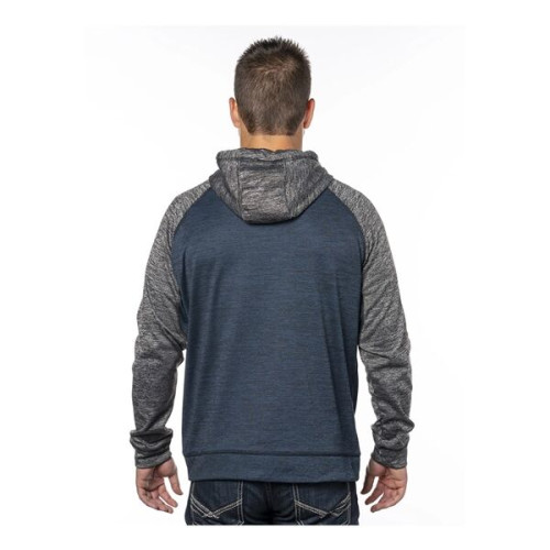 Burnside Men's Performance Raglan Full-Zip Sweatshirt
