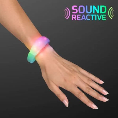 Sound Activated Light Up LED Flashing Bracelets