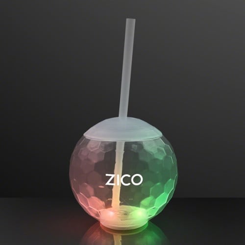 Light Up Ball Tumbler Glass, Disco Party Cups