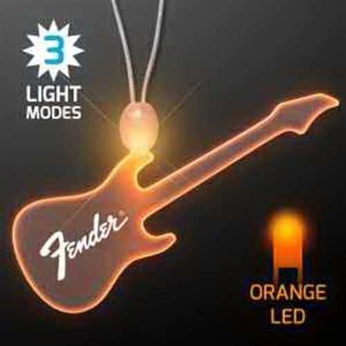 LED Acrylic Guitar Necklace