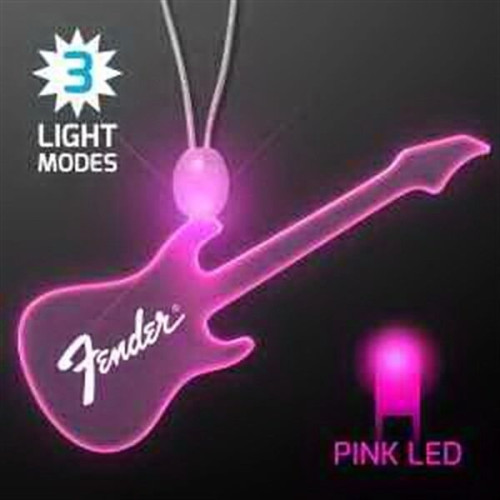 LED Acrylic Guitar Necklace