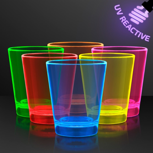 1.5 oz. UV Reactive Glow Shot Glasses