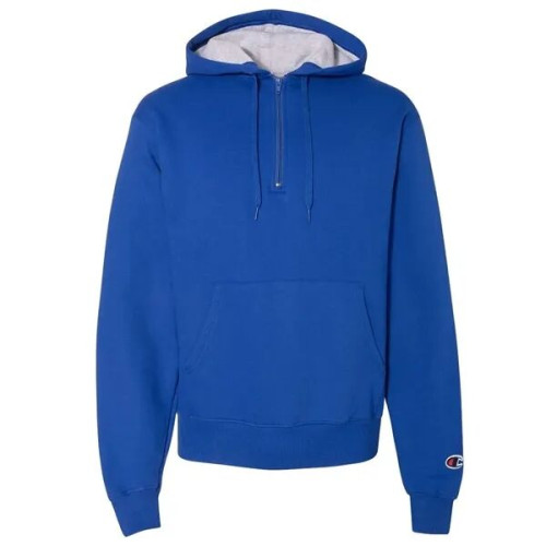 Champion Unisex Cotton Max Hooded Quarter-Zip Sweatshirt