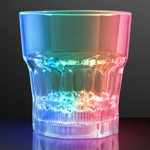 Light-up drinking whiskey glass