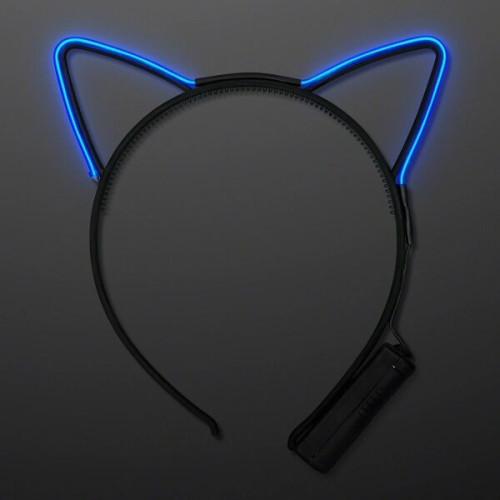 EL Wire Cat Ears Headband