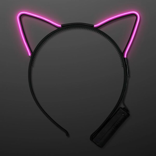 EL Wire Cat Ears Headband