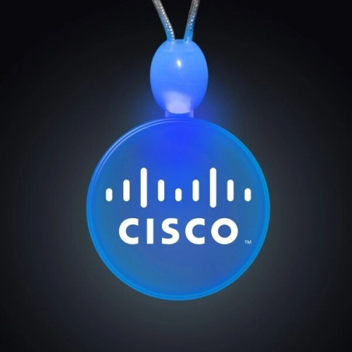 Light-up Acrylic Circle LED Necklace