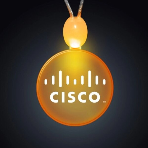 Light-up Acrylic Circle LED Necklace