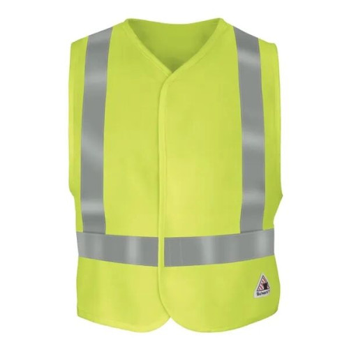 Bulwark Men's Men's Hi-Visibility Flame-Resistant Safety ...