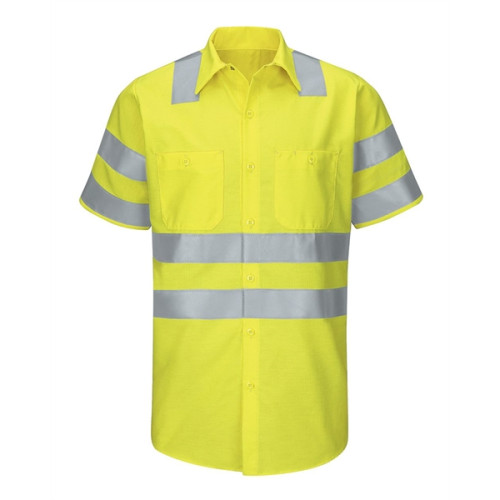 Red Kap Enhanced & Hi-Visibility Work Shirt - Long Sizes
