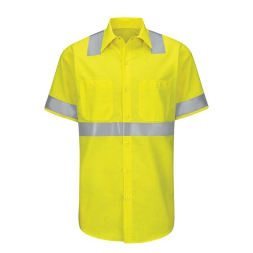 Red Kap Enhanced & Hi-Visibility Work Shirt - Long Sizes