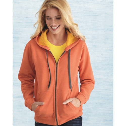 Gildan Heavy Blend™ Women's Vintage Full-Zip Hooded Sweat...
