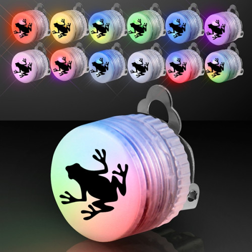 Light Up Flashing LED Clip-On Pin - 60 day overseas 