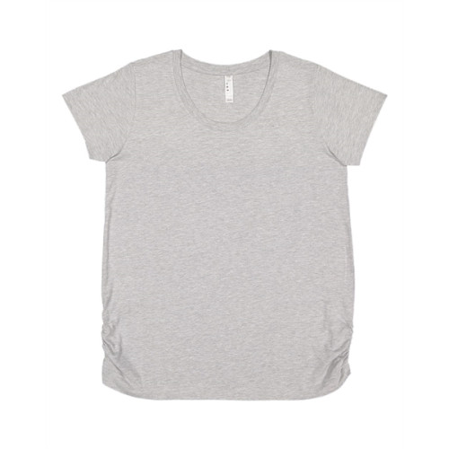 LAT Women's Maternity Scoop Neck Fine Jersey Tee