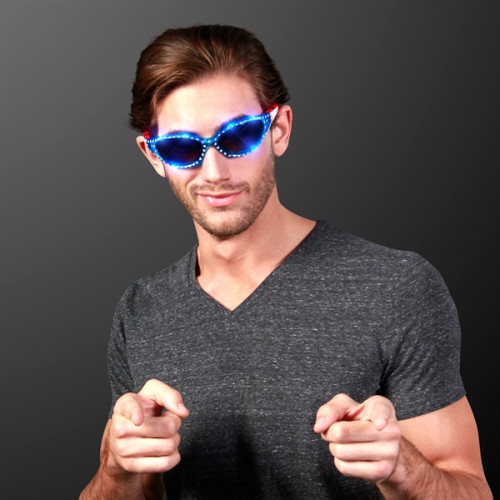 Flashing LED Sunglasses