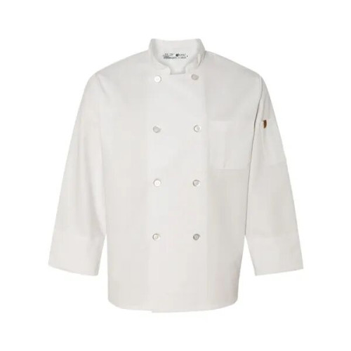 Chef Designs Eight Pearl Button Chef Coat with Thermomete...