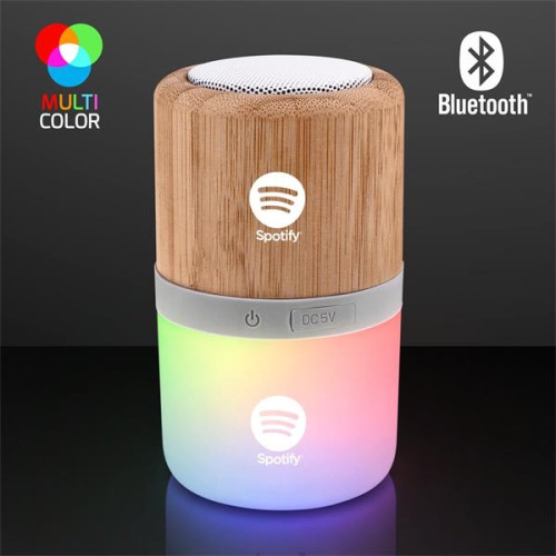 4.25" Light Up Speaker, Bluetooth + Rechargeable