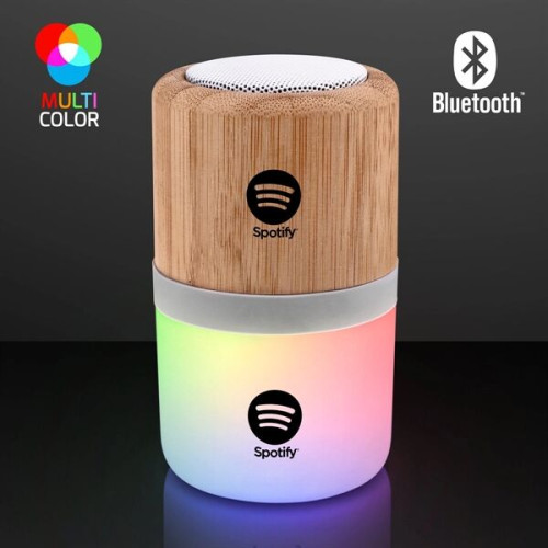 4.25" Light Up Speaker, Bluetooth + Rechargeable
