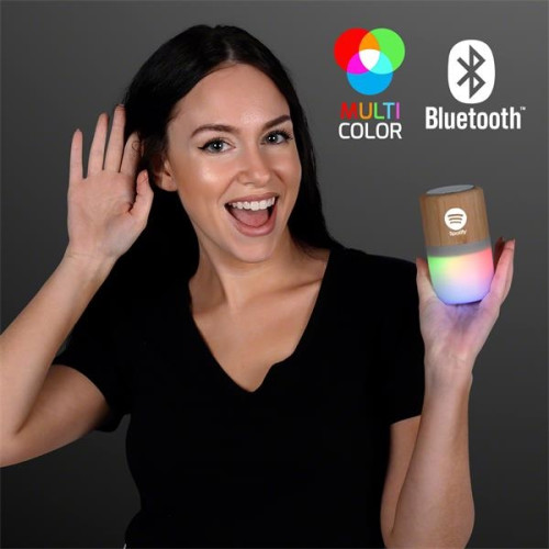 4.25" Light Up Speaker, Bluetooth + Rechargeable