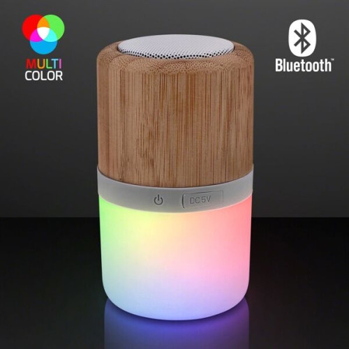 4.25" Light Up Speaker, Bluetooth + Rechargeable
