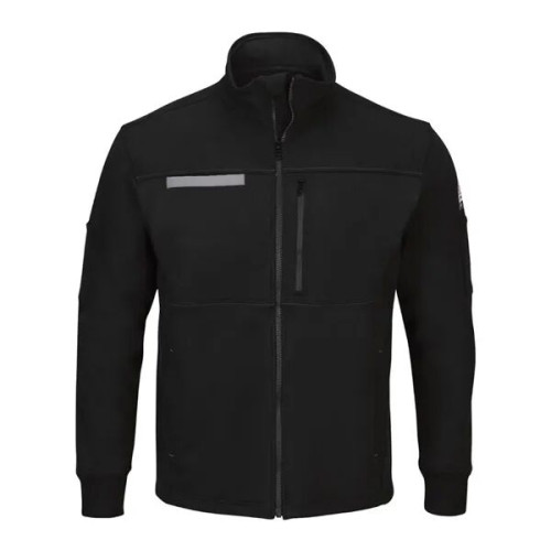 Bulwark Men's Zip Front Fleece Jacket-Cotton /Spandex Blend