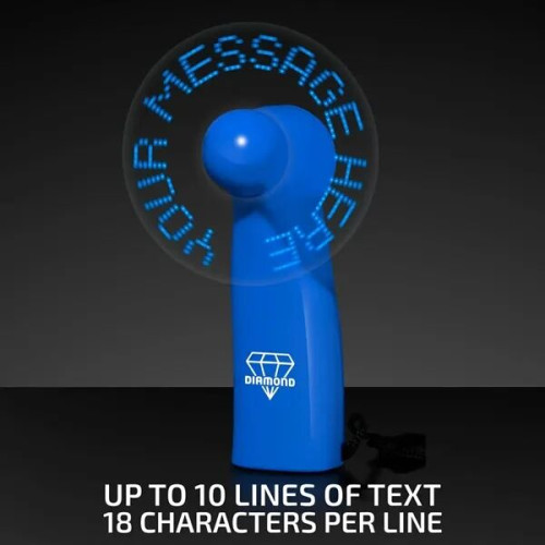 Pre-Programmed Mini Fans with LEDs