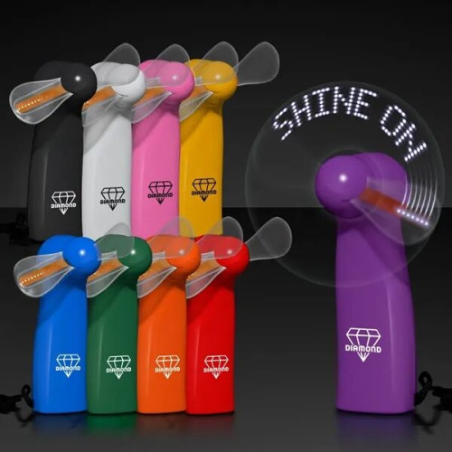 Pre-Programmed Mini Fans with LEDs