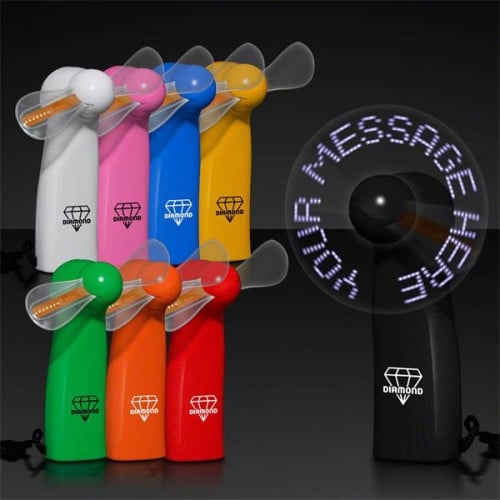 Pre-Programmed Mini Fans with LEDs