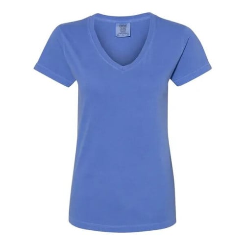 Comfort Colors Women's Garment-Dyed Midweight V-Neck T-Shirt