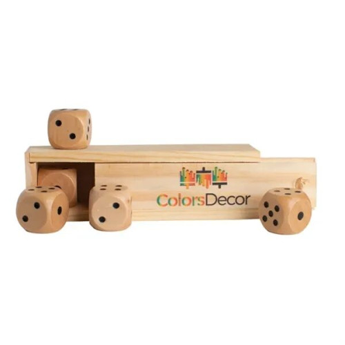 Wooden Dice in Box