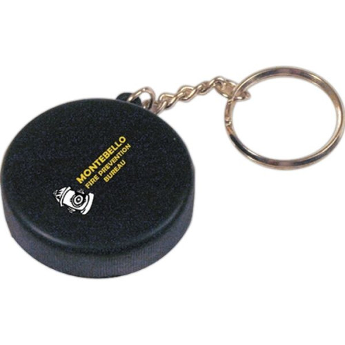 Hockey Puck Keyring Stress Reliever