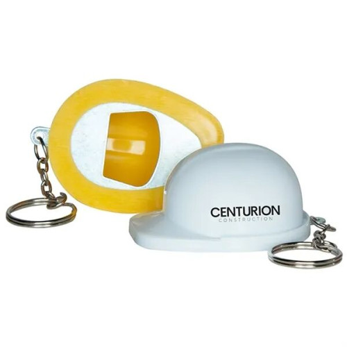 Hard Hat Bottle Opener Keyring