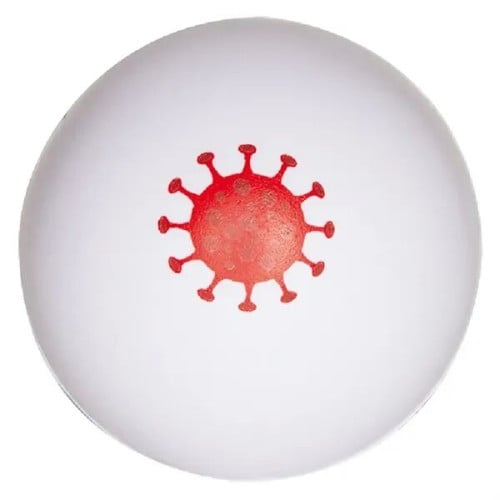 COVID-19 White Stress Ball