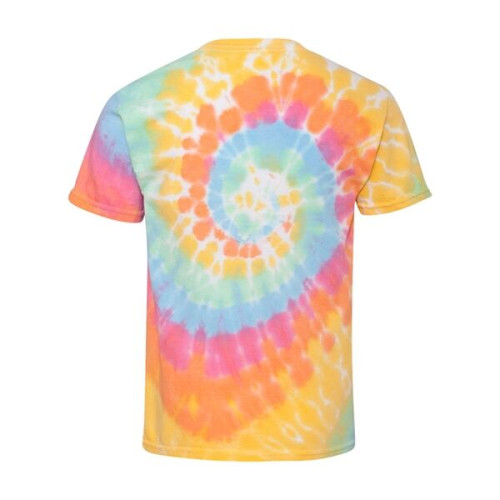 Dyenomite Youth Rainbow Cut-Spiral Tie-Dyed T-Shirt