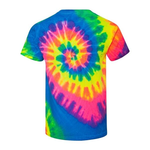 Dyenomite Youth Rainbow Cut-Spiral Tie-Dyed T-Shirt