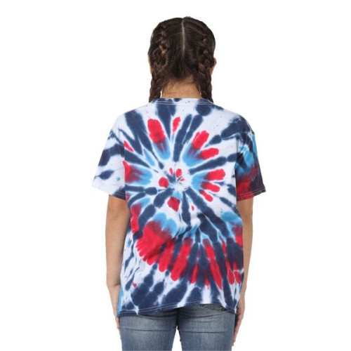 Dyenomite Youth Rainbow Cut-Spiral Tie-Dyed T-Shirt